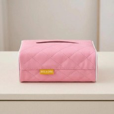 가죽 차량 햇빛 가리개 정리함 대형 티슈 케이스 홀더 뒷좌석 자동차 내부 수납함, 2. Pink, 1개