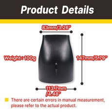 리프 송풍기의 짧은 GBL46 제품과 T 및 덕트는 제품 TOVIA 시리즈 의 호환됩니다. 공기 동일한 전면, 검정색
