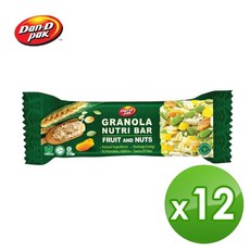 【Dan-D Pak 丹帝】格蘭諾拉燕麥棒綜合堅果果乾 方便攜帶 膳食纖維, 1個, 單支*12