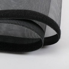 방충문 창문 주름 방충망 롤방충망 현관 모기장 원단 창 화면 안티 모기 버그 곤충 비행 나노 DIY 메쉬 그물 커튼, Height 100cm, black Width 150cm