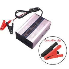 스마트 알루미늄 케이스 21V 10A 5S 18.5V 야외용 리튬 이온 배터리 자동차 밸런스 카 안전하고 안정적인, Alligator clip, UK-220V, 1개