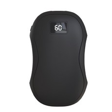 鵝蛋型雙面速熱暖暖蛋 三段調節溫度 充電式暖手蛋 電暖蛋 防寒送禮, 黑色