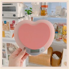 하트 저울 1kg 0.1g 도마뱀 크레 정밀 디지털 전자저울 파충류 초정밀 베이킹 가정용, 1개, 핑크