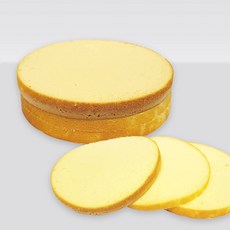 [미나미제과] 바닐라시트3호 보들보들 부드러운 바닐라케익시트(20cm) 3단 수제 케이크시트, 1개, 395g