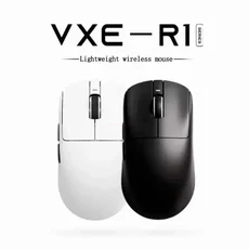 Vxe 플라이 R1 시리즈 무선 마우스 Se 경량 Paw3395 Nordic52840 2khz 스마트 스피드 X 저지연 Fps 게임 선물, R1 Starlight black