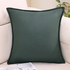 셔닐 쿠션 커버 소파 장식 던지기 베개 케이스 거실, E.22x22inch(55x55cm)