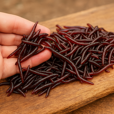 셀루앙드 실감나는 움직임 프리미엄 레드 실리콘 루어 낚시 인공 지렁이 미끼 100개입, 100개, 0.22g