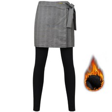 여성 하이웨스트 골프 랩스커트 일체형 치마바지 기모 겨울 ~빅사이즈 4XL까지