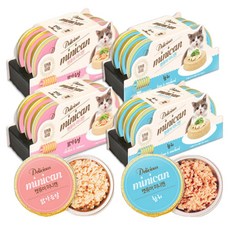 캣퓨어 미니캔 30g x 6P x 4세트 총 24캔 고양이간식 택1, 24개, 닭가슴살+참치