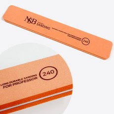 오렌지 사각 워셔블 롱 샌딩파일 240Grit, 1개