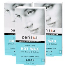 페리사 스트립 프리 핫 왁스 페이스 브로우 & 비키니, 120g, 3개