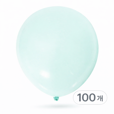 브로키 파스텔 풍선 12인치(100p) 30cm 펄풍선 컬러풍선 이벤트 데코 파티용품, 100개, 03_파스텔민트