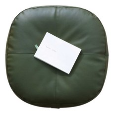 높은 방석 키높이 거실 바닥 두꺼운 좌식 레자 쿠션, 1개, 65.길이50x높이10피부친화성피부/다크그린