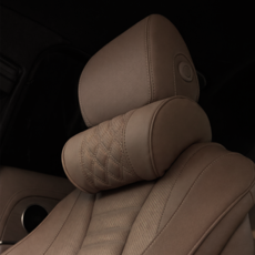 메이튼 차량용 리얼컬러 메모리폼 U자형 목쿠션, 1개, 올리브브라운