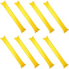 다채로운 팽창식 로드 스타디움 소음 메이커 급유 데모 풍선 파티 스포츠 급유 24, 24PCS Yellow