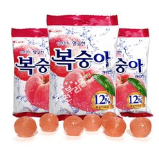 롯데웰푸드 복숭아 캔디, 153g, 3개