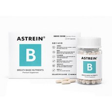 아스트레인 B 호흡기 기관지 보조제 60캡슐 크랜베리 빌베리 함유, 60정, 호흡기/기관지, 1개