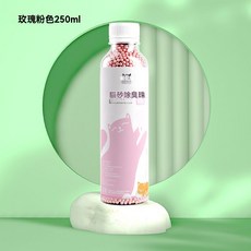 貓砂除臭珠 貓咪用品 除臭劑片 貓砂盆伴侶 消臭珠 除臭劑 貓砂除臭珠 寵物除臭 去尿味 香氛 吸濕 貓砂, 玫瑰粉香, 1個