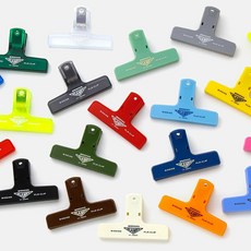 1+1 펜코 플라스틱 클립 북집게 종이집게 서류 문서 집게, 02_블랙, 15_클리어 옐로우