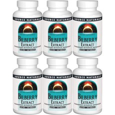 소스내추럴스 빌베리 추출물 50mg 테블릿, 6개, 60개