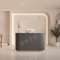 안내데스크 인포 로비 카운터 매장 계산대 테이블, 그레이