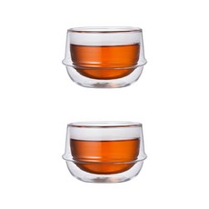 Kinto KRONOS - - - 2~200ml(7.5 이중 벽 차 유리 온도 유지 응축 방지 각 온스)의