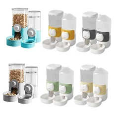 掛籠飲水餵食器 寵物籠飲水器 寵物餵食器 籠子餵食飲水二合一, 腳印款 藍色 飲水器, 1個