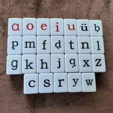 臺灣出貨 拚音字母英語麻將牌 英文單詞學生益智遊戲 兒童麻將學生版, 1個, 30號26張漢語拼音字母一級品顏色隨機