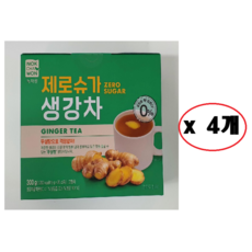 녹차원 제로슈가 생강차, 4개, 20개입, 15g