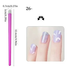 네일 아트 스탬프 펜 세트 DIY 꽃 나비 전송 그래피티 도구 폴리싱 페인팅 드로잉 매니큐어 30 개, 26 26 1pcs