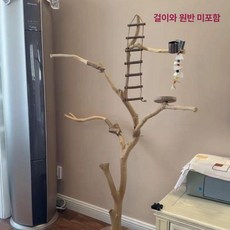 앵무새 놀이터 대형 펠렛 장난감 나무 횟대 새장 스탠드, 1개, 높이 90cm