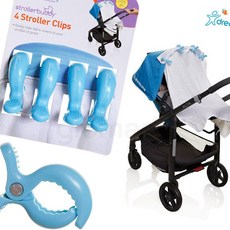 글샵 유모차클립 블루 4P 카트활용팬