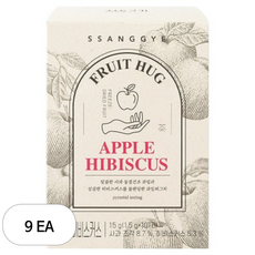 [쌍계명차 본사공식] 과일 허그티 사과 히비스커스 10티백, 1.5g, 10개입, 9개
