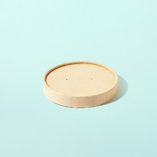 해피팩 IG 90파이 대나무 용기뚜껑 테이크아웃컵뚜껑, 100개