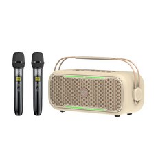 NOWGO C2 手提式多功能派對 K歌藍牙喇叭 60W 輸出 20小時續航, 沙黃,含1支麥克風