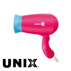 UNIX 雙電壓摺疊吹風機 迷你旅行吹風機, 桃紅 全新品