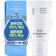 라비엘 바이옴 8X 히알루론산 수분 크림, 1개, 80ml