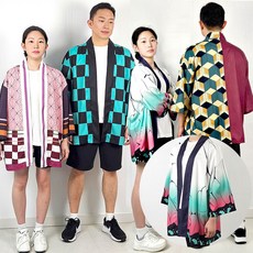 귀멸의칼날 귀칼 코스프레 코스튬 할로윈 의상 옷 반티 탄지로 하오리