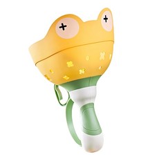 手拉飛碟彈射玩具, 黃色(1個主體+6片飛碟), 1套