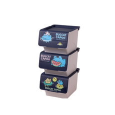 BUG CAT CAPOO 桌上收納盒 3件組, 藍, 3