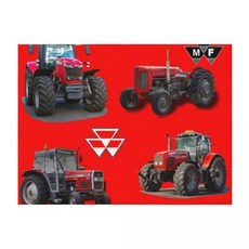 빨간 트랙터 담요 소파 이불 털, 2. 150x125cm(60x50in)