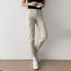 순이야 S.여성 골프 허리 밴딩 카고 조거 팬츠