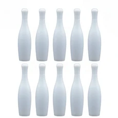 미니 볼링공 소형 교체 액세서리 테이블 풋볼 실내 부모 자녀 인터랙티브 게임, 10개 세트 테이블 볼링 핀 인터랙티브 미니 게임 액세