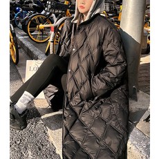 엔에스레이블 경량패딩 후드 탈부착 트월체크 빅사이즈 NSLEVEL