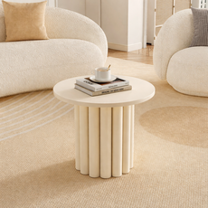북유럽 스타일 원형 거실 소파 다용도 실내 낮은 티테이블, Q01(500*450mm)