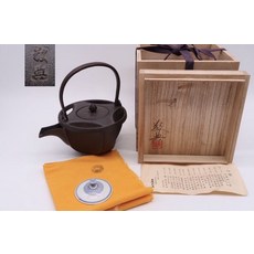 精鐵壺煮水茶壺配木盒, 鐵, 1個