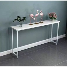 거실 복도 현관 콘솔 장식장 콘솔 틈새 폭좁은 1200 슬림 데스크, N. 길이 120cm 높이 80cm 폭 30cm흰색 선