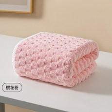 雲朵格寵物洗澡毛巾 超吸水速幹 柔軟親膚 貓咪狗狗沐浴擦乾毛巾, 1個, 寵物毛巾粉色35*75cm