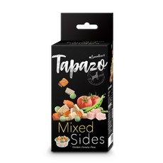 TAPAZO 特百滋 犬凍乾佐餐杯狗凍乾 7克(5杯/盒) 狗零食 凍乾零食 特百滋凍乾 狗點心 凍乾佐餐 主食配餐, 1個, 雞肉＋番茄＋青豆7克(5杯/盒)