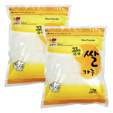 뚜레반 쌀가루(맵쌀100% 국산), 2개, 1kg